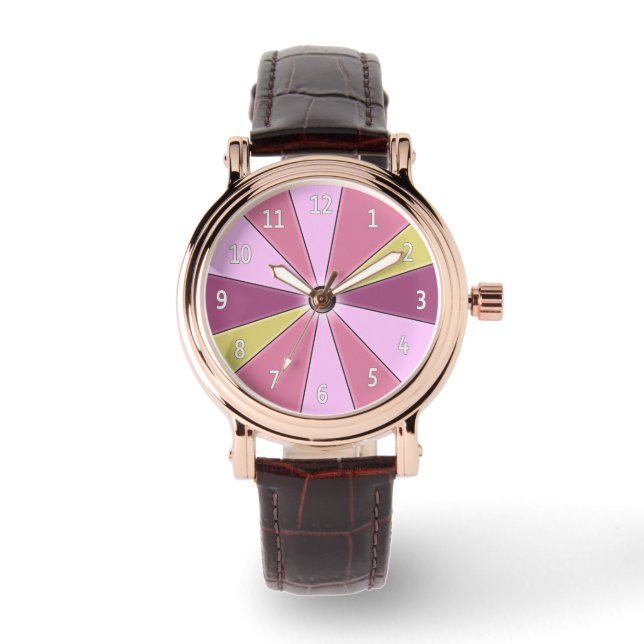 Colour Wheel Pink Watch (Front)
