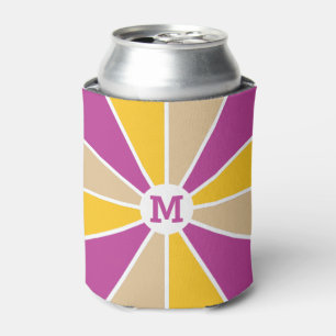 Colour Wheel / Rays custom monogram can cooler