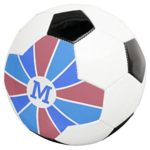 Colour Wheel / Rays custom monogram soccer ball