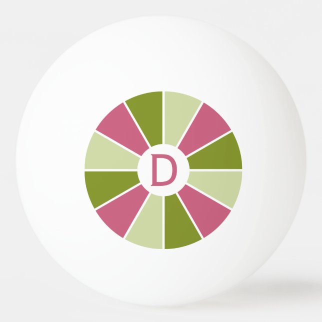 Colour Wheel / Rays custom ping pong balls (Back)