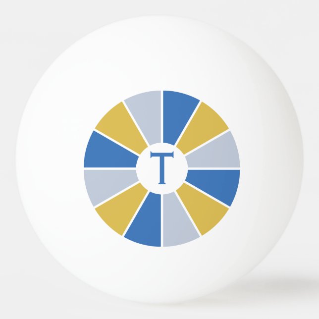 Colour Wheel / Rays custom ping pong balls (Front)