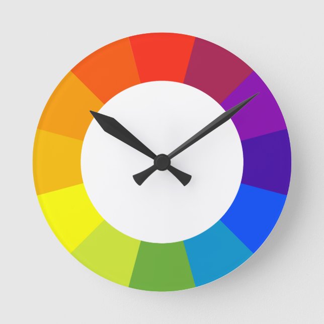 colour wheel round clock (Front)
