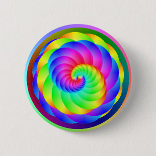 Colour Wheel Spiral Button