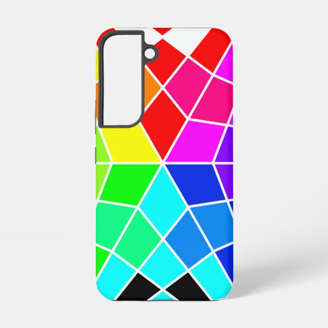 Colour Wheel Star -  Samsung Galaxy S22 Case (Back)