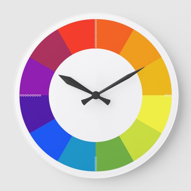 Colour Wheel Wall Clock (multicolored) (Front)