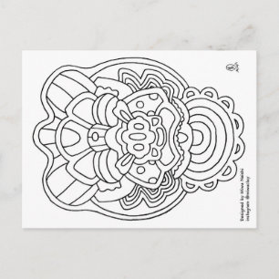 Colour with Miwaclay Postcard