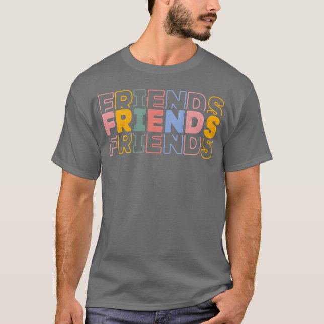 Colour Word Friends boy T-Shirt (Front)