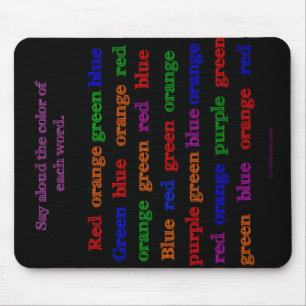 Colour Words Illusion Mousepad