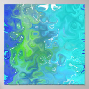 Colour Yell abstract 88.8 Poster