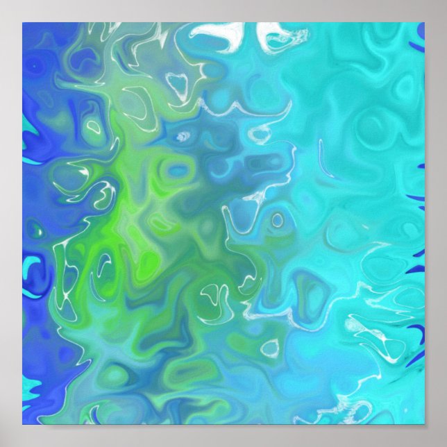 Colour Yell abstract 88.8 Poster (Front)