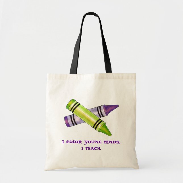 Colour Young Minds Art Teacher Teaching Crayon Bag (Front)