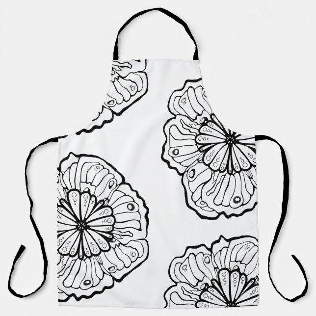 Colour your apron Flower Design (Front)