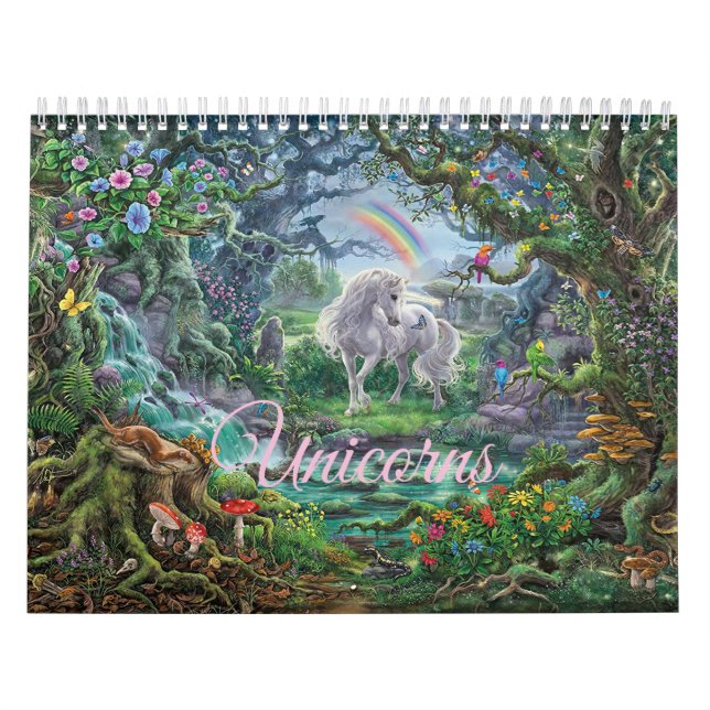 Colour your kids Unicorn Calendar (Cover)