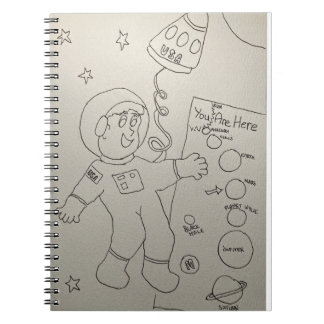 Colour Your Own Astronaut Notebook
