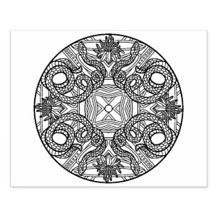 Colour Your Own Colouring Book Design Snake Rubber Stamp