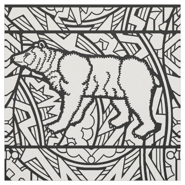 Colour Your Own Colouring Book Repeat Pattern Fabric (Swatch)