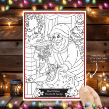 Colour Your Own Fun Personalised Christmas Santa