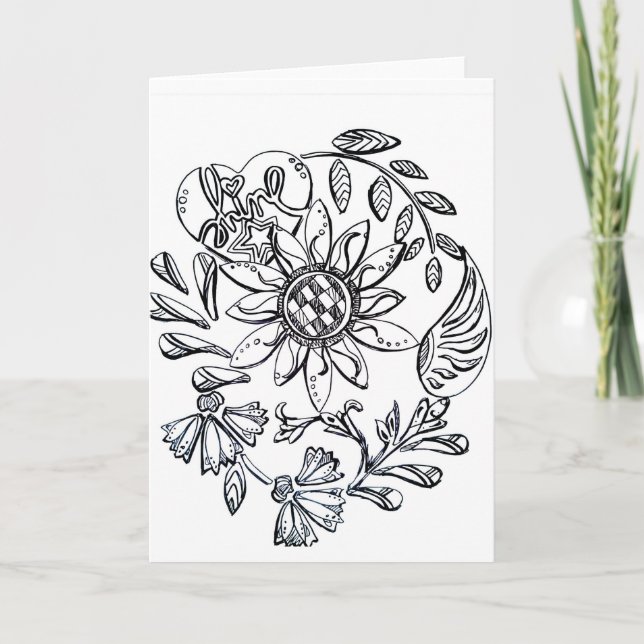 Colour your own greeting card (Front)