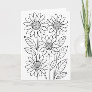 Colour Your Own Greeting Card – Blank Inside
