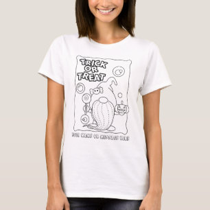 Colour Your Own Halloween Gnome with Candy t-shirt