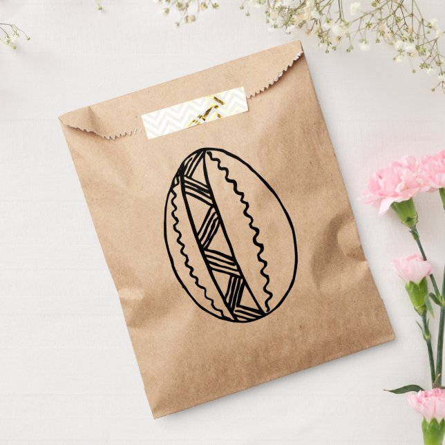 Colour Your Own Hand Drawn Easter Egg Drawing 3 Favour Bags (Sealed)