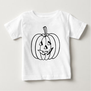Colour-Your-Own Jack-O-Lantern Pumpkin Halloween Baby T-Shirt