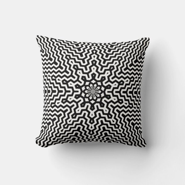 Colour Your Own Kaleidoscope Pattern Cushion (Front)