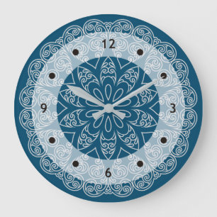 Colour Your Own MANDALA - DIY Colouring Book 1a Large Clock