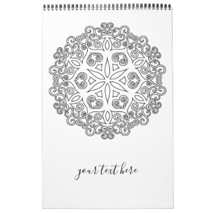 Colour Your Own MANDALA - DIY Colouring Book 2 Calendar