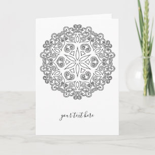 Colour Your Own MANDALA - DIY Colouring Book 2 Card