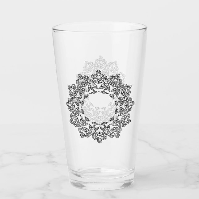 Colour Your Own MANDALA - DIY Colouring Book 3 Glass (Front)