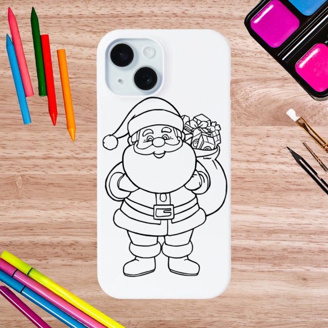 Colour Your Own Santa Claus iPhone / iPad case (Creator Uploaded)