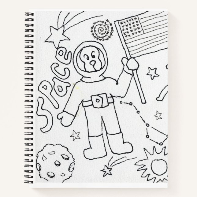 Colour Your Own Space Notebook (Front)