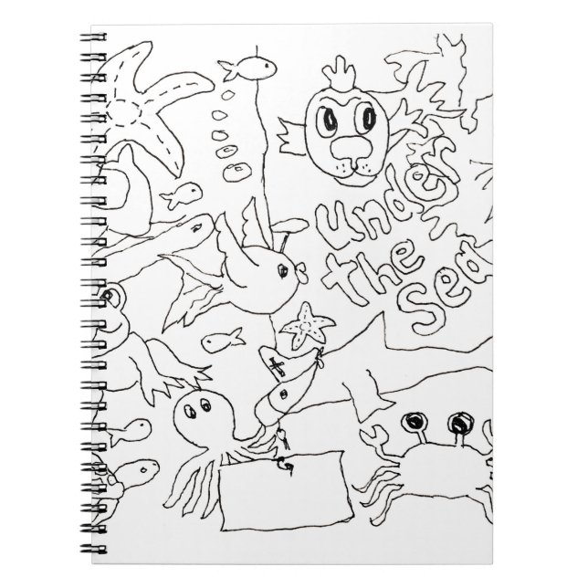 Colour Your Own -"Under the Sea" Photo Notebook (Front)