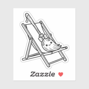 Colour Your Own Witch Broom Beach Chair