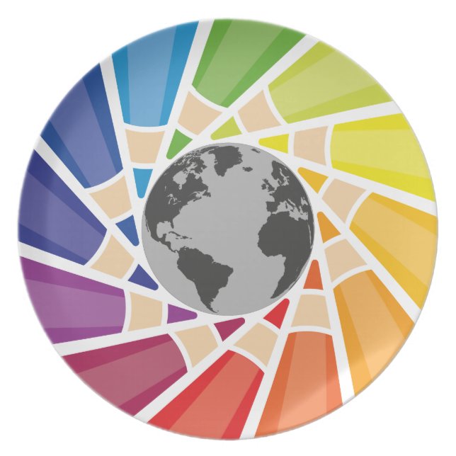 Colour Your Own World Plate (Front)