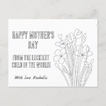 Colour your self custom Mother's Day