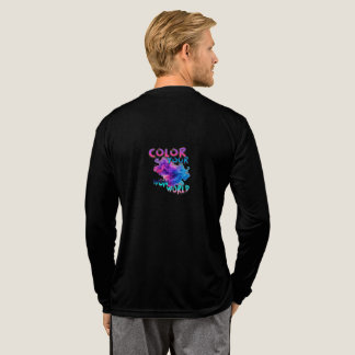 Colour Your World Colourful Smoke Graphic T-Shirt Tri-Blend Shirt