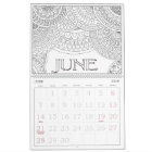Colour Your Year Custom Printed Calendar