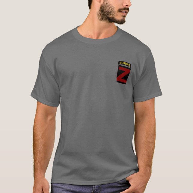 Colour Zombie Tab and Patch T-shirt (Front)