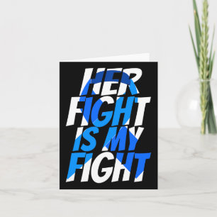 Colourectal Blue Ribbon Colon Cancer Awareness Shi Card