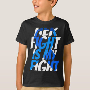 Colourectal Blue Ribbon Colon Cancer Awareness Shi T-Shirt