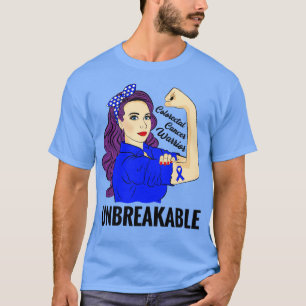 Colourectal Bowel Colon Warrior CRC Awareness T-Shirt