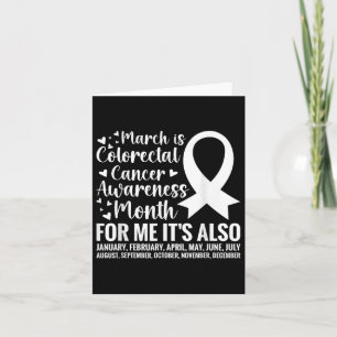 Colourectal Cancer Awareness Month Colon Cancer Card