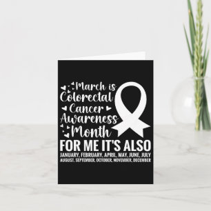 Colourectal Cancer Awareness Month Colon Cancer Su Card