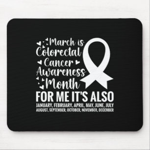 Colourectal Cancer Awareness Month Colon Cancer Su Mouse Pad
