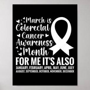 Colourectal Cancer Awareness Month Colon Cancer Su Poster