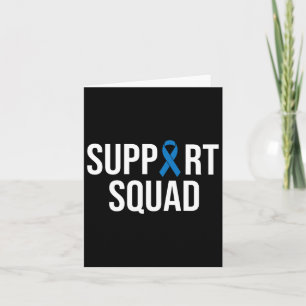 Colourectal Cancer Colon Cancer Blue Ribbon Card