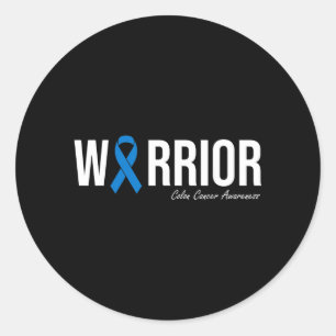 Colourectal Cancer Colon Cancer Blue Ribbon Classic Round Sticker