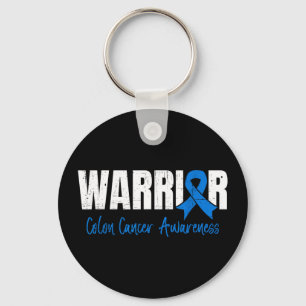Colourectal cancer warrior colon cancer awareness  key ring